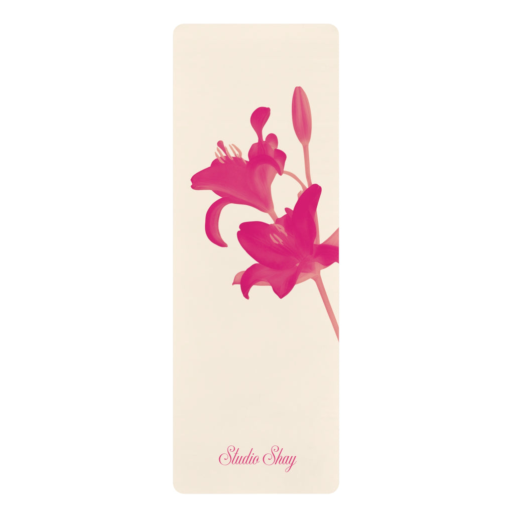 Lillies Grow in my Heart - Rubber Yoga Mat