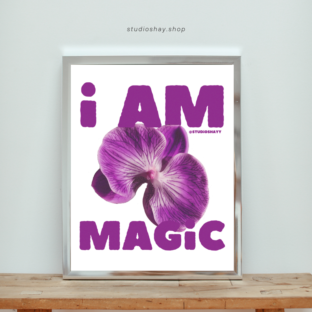 I AM MAGIC Purple Print
