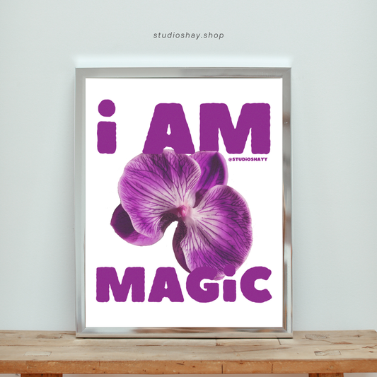 I AM MAGIC Purple Print