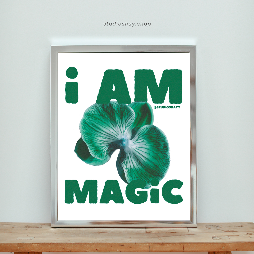 I AM MAGIC Green Print