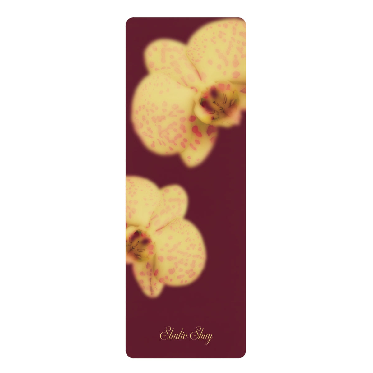 Yellow Orchid Glow - Rubber Yoga Mat