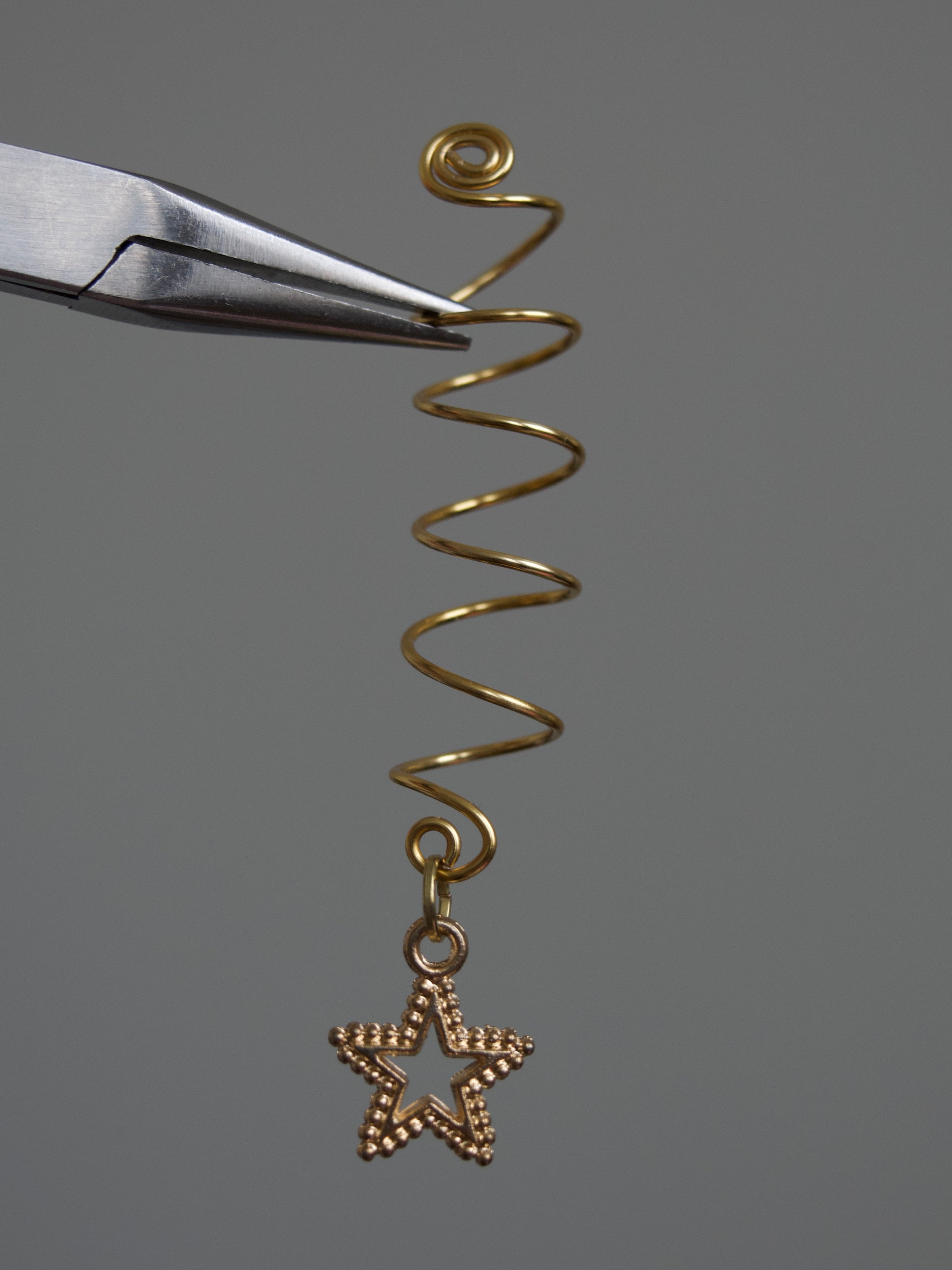 Gold Star Hair Swirl